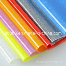 Sparkling Transparent PVC Rigid Sheet for Fashion Clothes Decoration